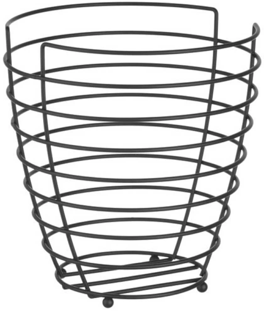 Krepšelis, vielinis vaisių dubuo, juodas su matine danga, skersmuo. 230 mm – Hendi 427187