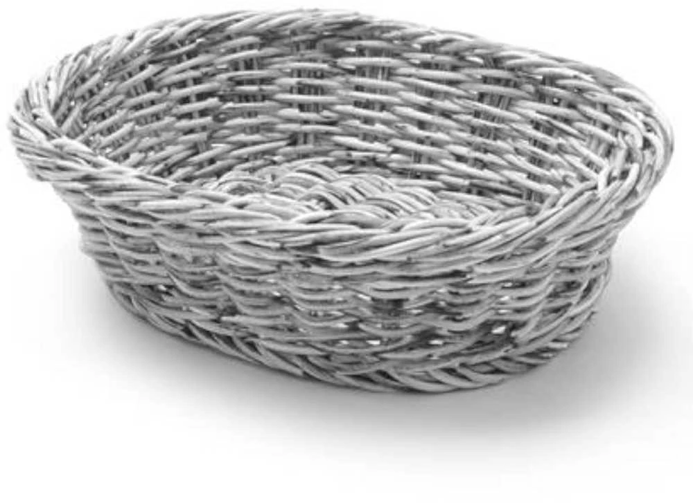 Ovalus polipropileno duonos krepšelis, pilkas 250x190x65 mm - Hendi 426616