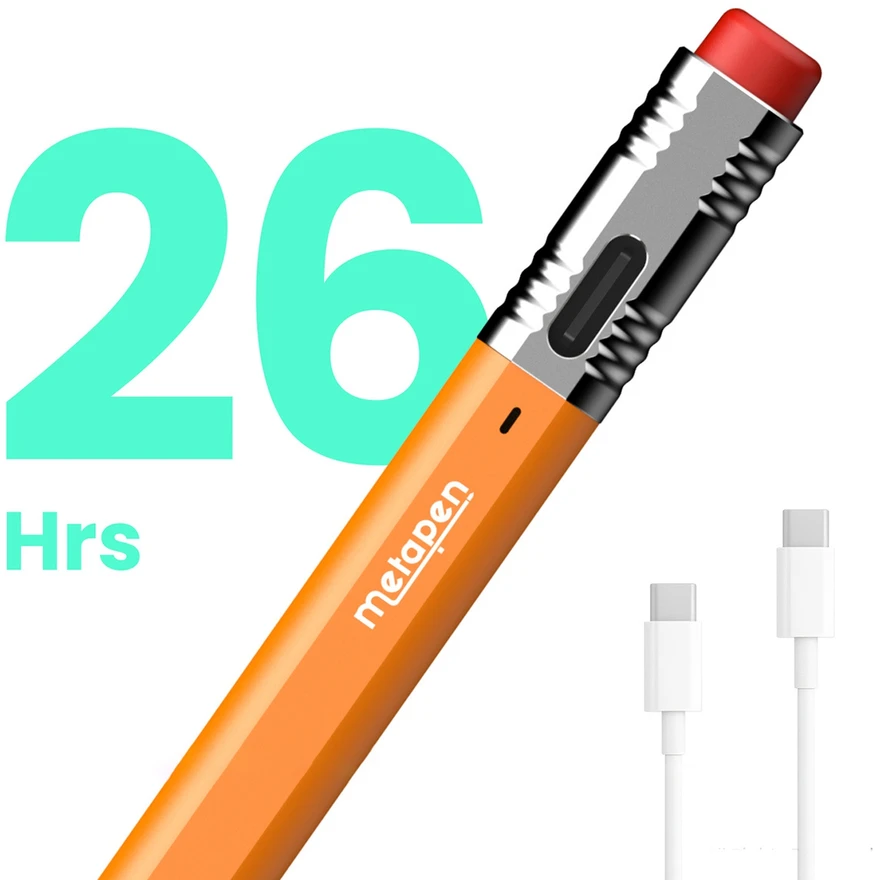 Metapen Pieštukas Air8 Pro X stylus for iPad - oranžinis