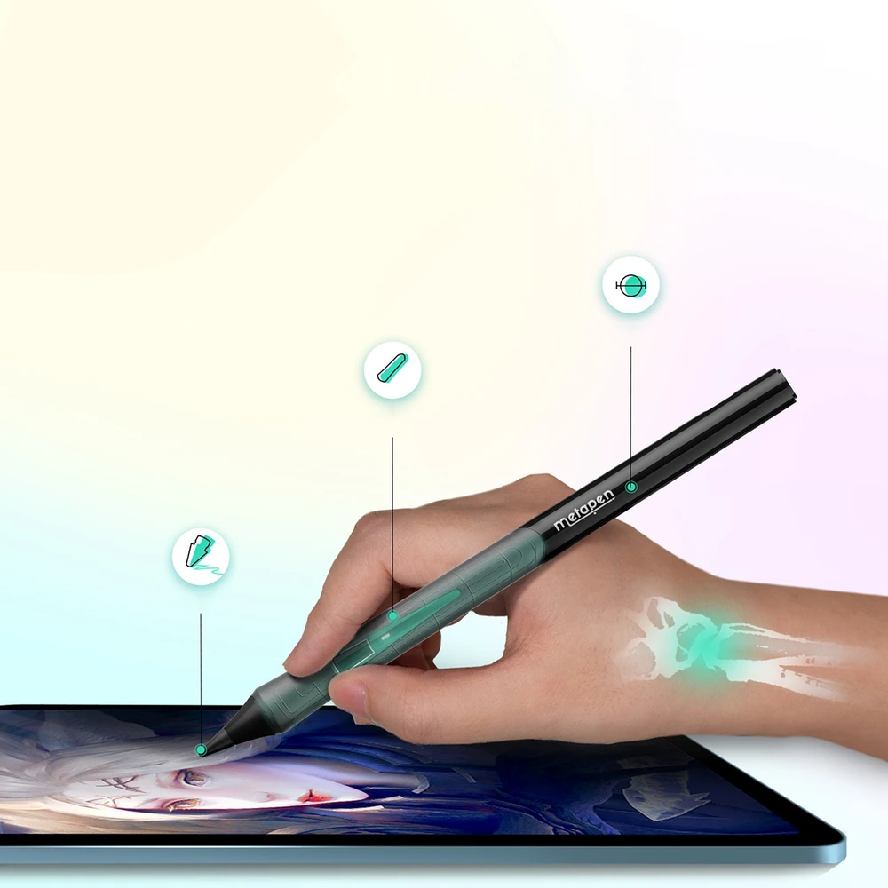 Metapen Pieštukas D1 stylus for iPad - juodas
