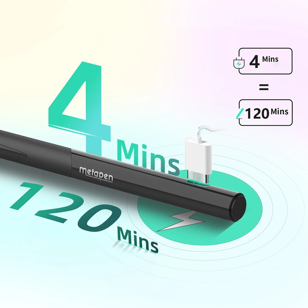 Metapen Pieštukas D1 stylus for iPad - juodas