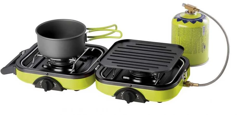 Meva dujinė turistinė dvivietė viryklė DUAL COMPACT + GRILL