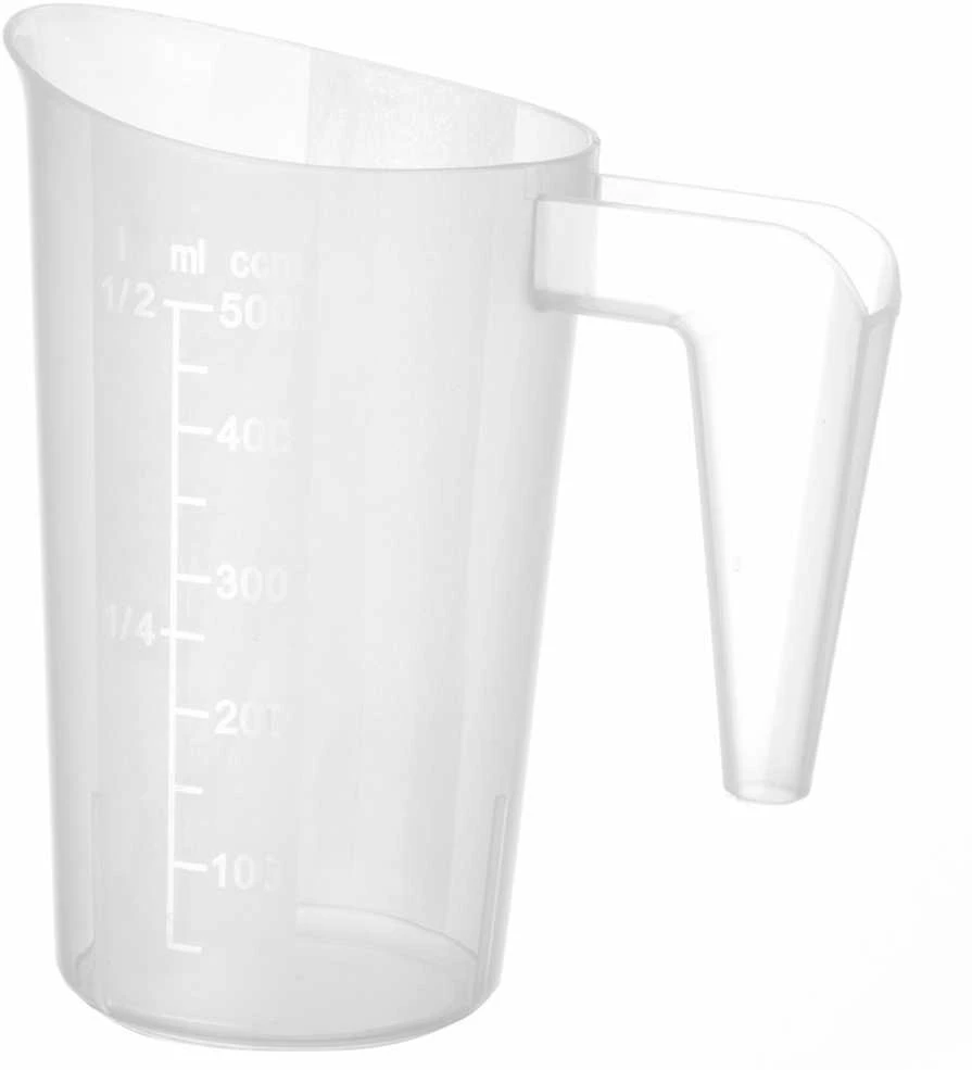 Virtuvinis matavimo ąsotis su matavimo puodeliu iš polipropileno, sukraunamas 0,5 l - Hendi 567814
