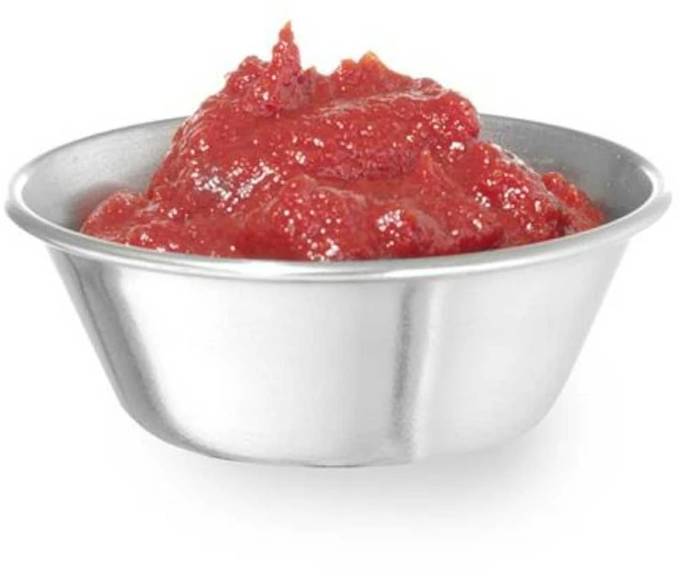 Ramekin dubuo, indas padažams ir dips, nerūdijančio plieno, skersmuo. 62 mm 12 vnt 45 ml - Hendi 400012