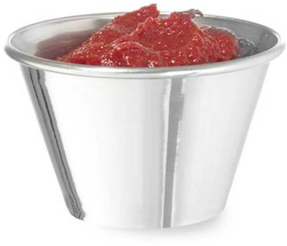 Ramekin dubuo, indas padažams ir dips, nerūdijančio plieno, skersmuo. 73 mm 12 vnt 115 ml - Hendi 400036