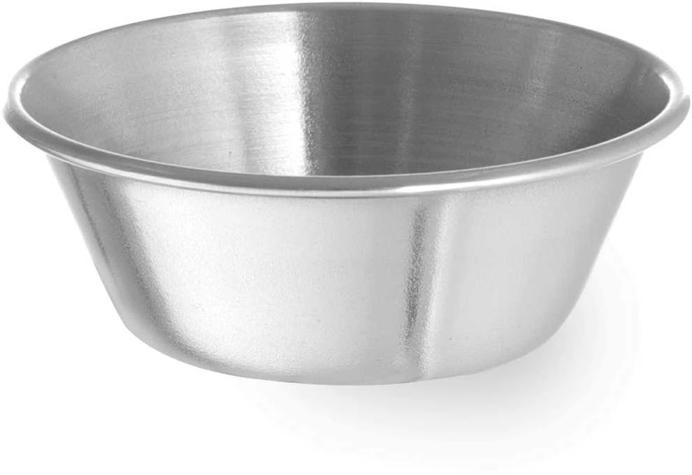 Ramekin dubuo, indas padažams ir dips, nerūdijančio plieno, skersmuo. 62 mm 12 vnt 45 ml - Hendi 400012