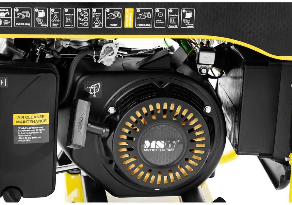 MSW Inverterinis elektros generatorius 5 l 230 V 3800 W AVR