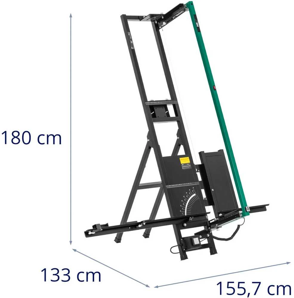 MSW putplasčio pjaustymo mašina su stovu, ilgis 1350 mm, gylis 350 mm, 200 W