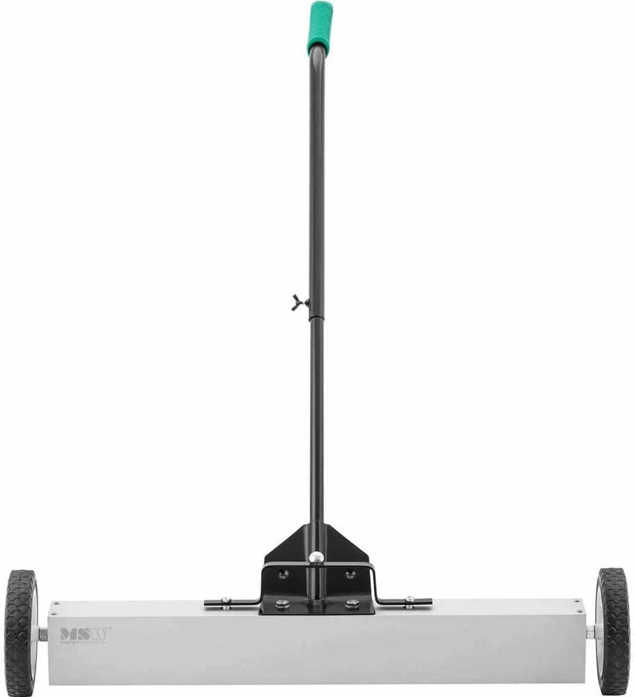 MSW Magnetinė šluota nagų drožlių rinkimui ant ratukų, plotis 75 cm