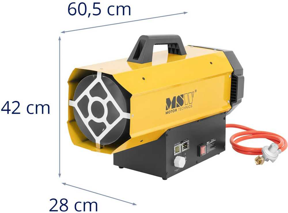 MSW Statybinis dujinis šildytuvas iki 510 m2, 60 kW