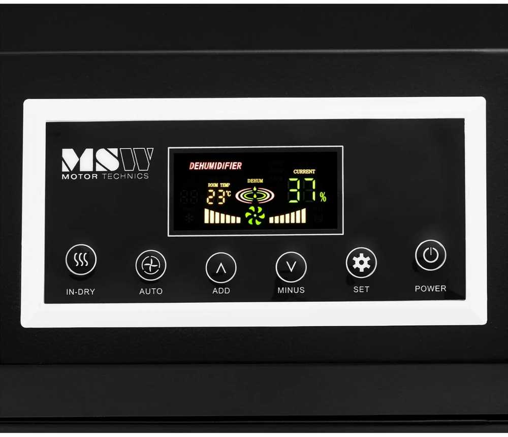 MSW Oro sausintuvas drėgmės sugėriklis pramoninis pastatytas 1800 W 1129 m3/h iki 230 m2