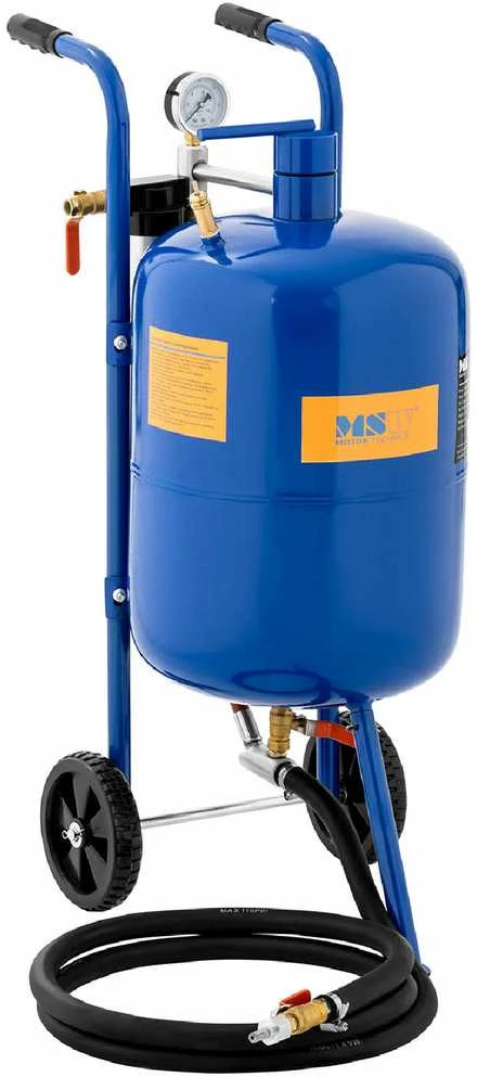 MSW Mobilus sifoninis smėlio pūtiklis su slėgio reguliavimu 60-125 psi, 40 l