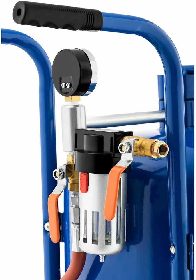 MSW Mobilus sifoninis smėlio pūtiklis su slėgio reguliavimu 60-125 psi, 40 l