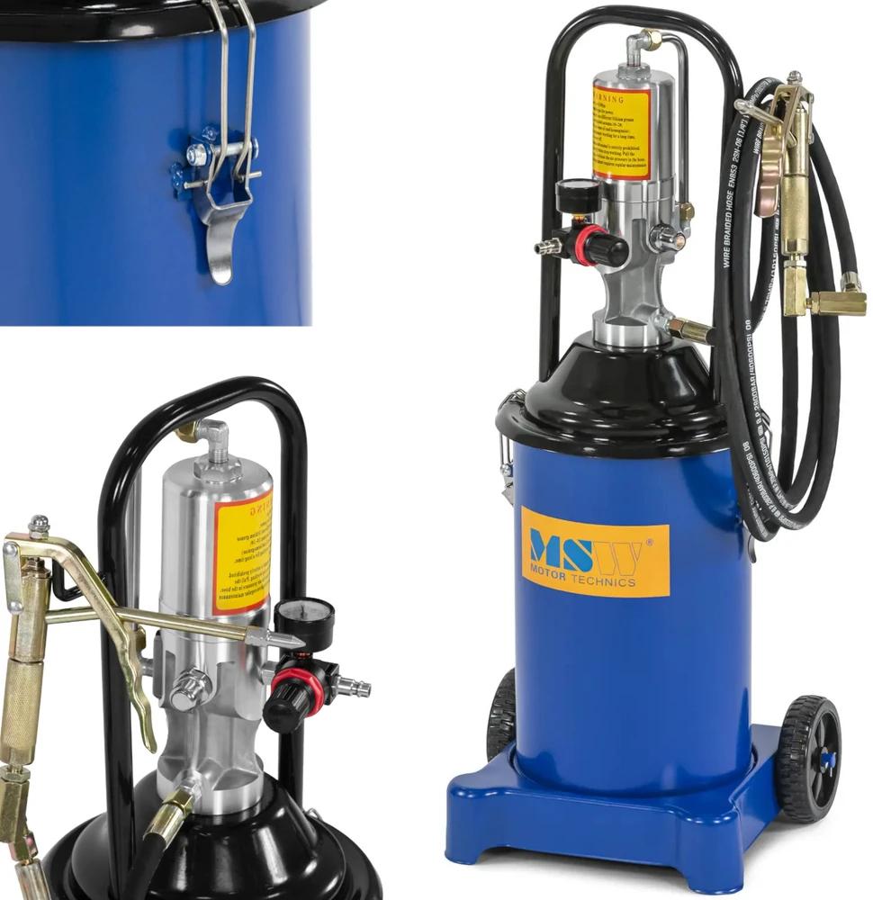 MSW Pneumatinis tepalas mašinoms 50:1 12L SET