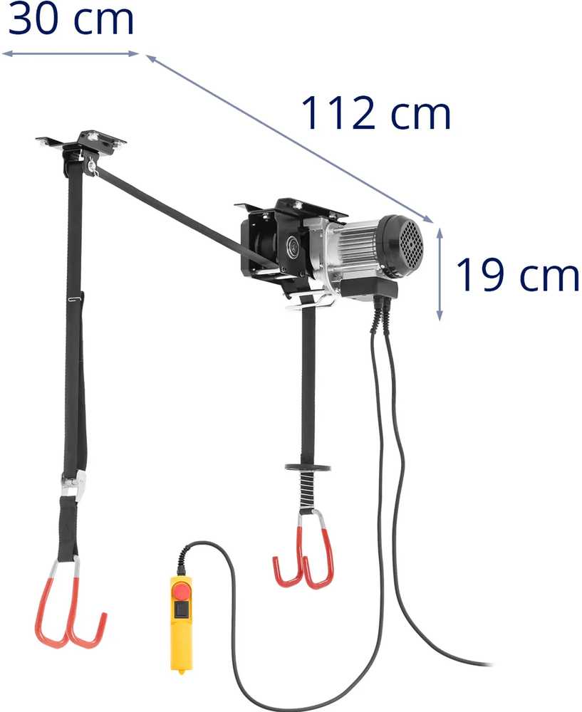 MSW elektrinis su pultu dviračių keltuvas iki 100 kg 3 m