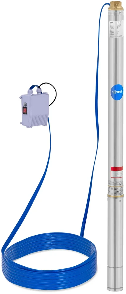 „Hillvert“ giluminio gręžinio siurblys STAL 750 W, 3800 l/h, iki 85 m