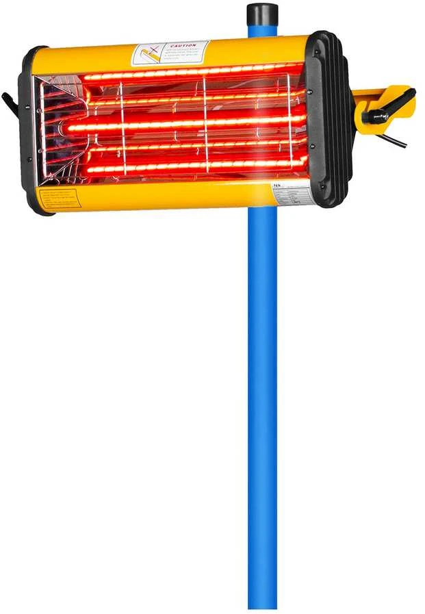 MSW Dažų infraraudonųjų spindulių šildytuvas dažams džiovinti ant stovo 1100W IR-DRYER1000
