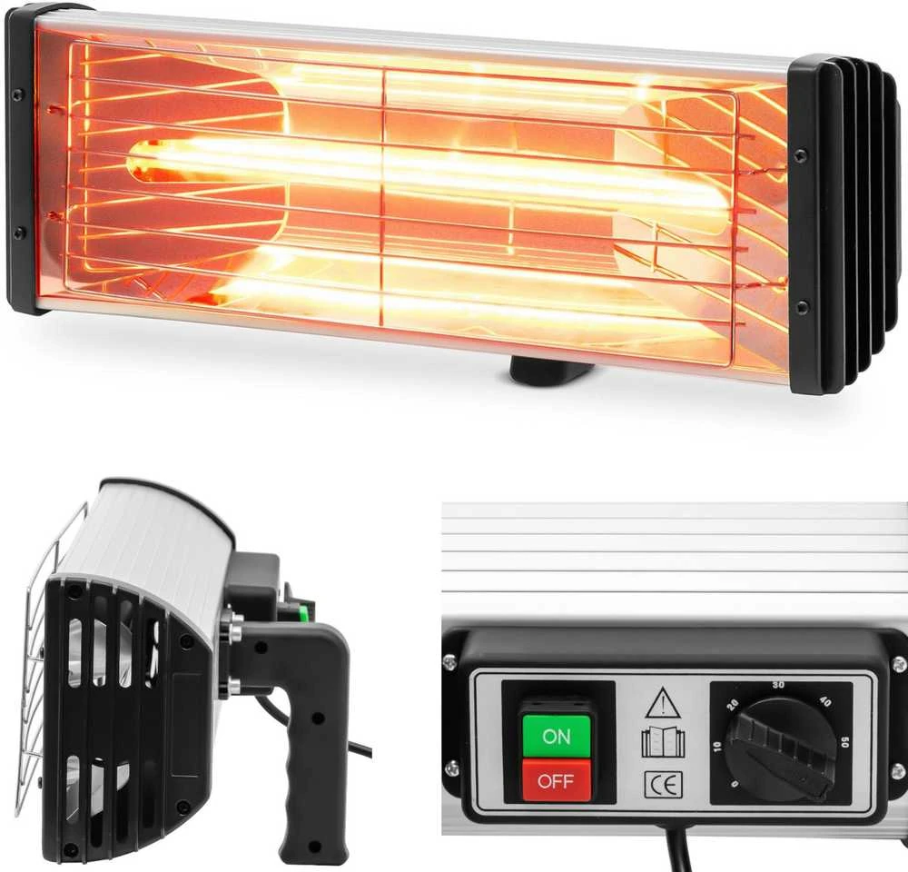 MSW Infraraudonųjų spindulių šildytuvo dirbtuvės kėbulo dažymo lempa 30-100C 1000W