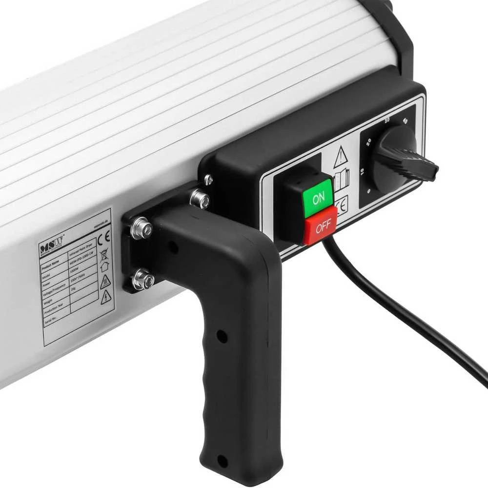 MSW Infraraudonųjų spindulių šildytuvo dirbtuvės kėbulo dažymo lempa 30-100C 1000W