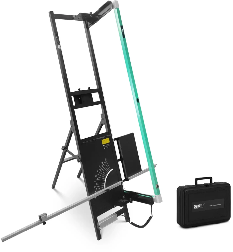 MSW putplasčio pjaustymo mašina su stovu ir terminiu peiliu 1350 / 350 mm 200 W