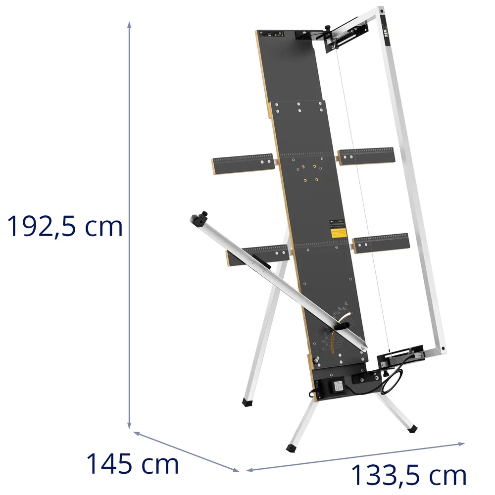 MSW putplasčio pjaustymo mašina su stovu, ilgis 1300 mm, gylis 350 mm, 200 W