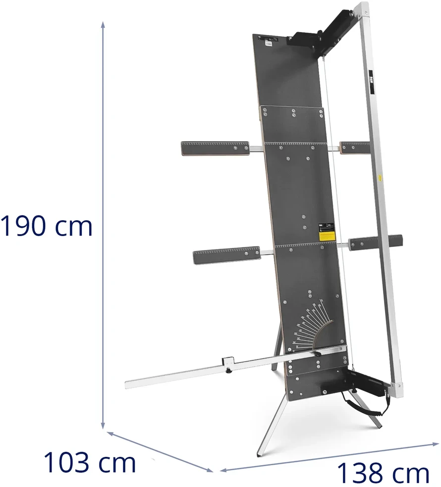 MSW putplasčio pjaustymo mašina su stovu, ilgis 1300 mm, gylis 350 mm, 200 W