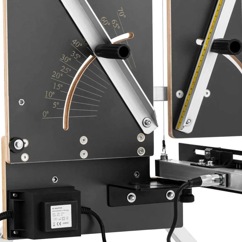 MSW putplasčio pjaustymo mašina su stovu ir laikikliu, ilgis 1300 mm, gylis 350 mm, 200 W