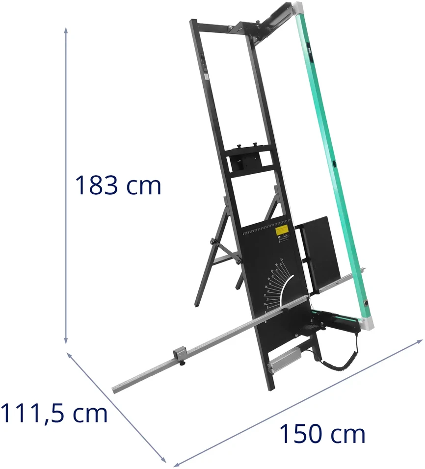 MSW putplasčio pjaustymo mašina su stovu ir terminiu peiliu 1350 / 350 mm 200 W