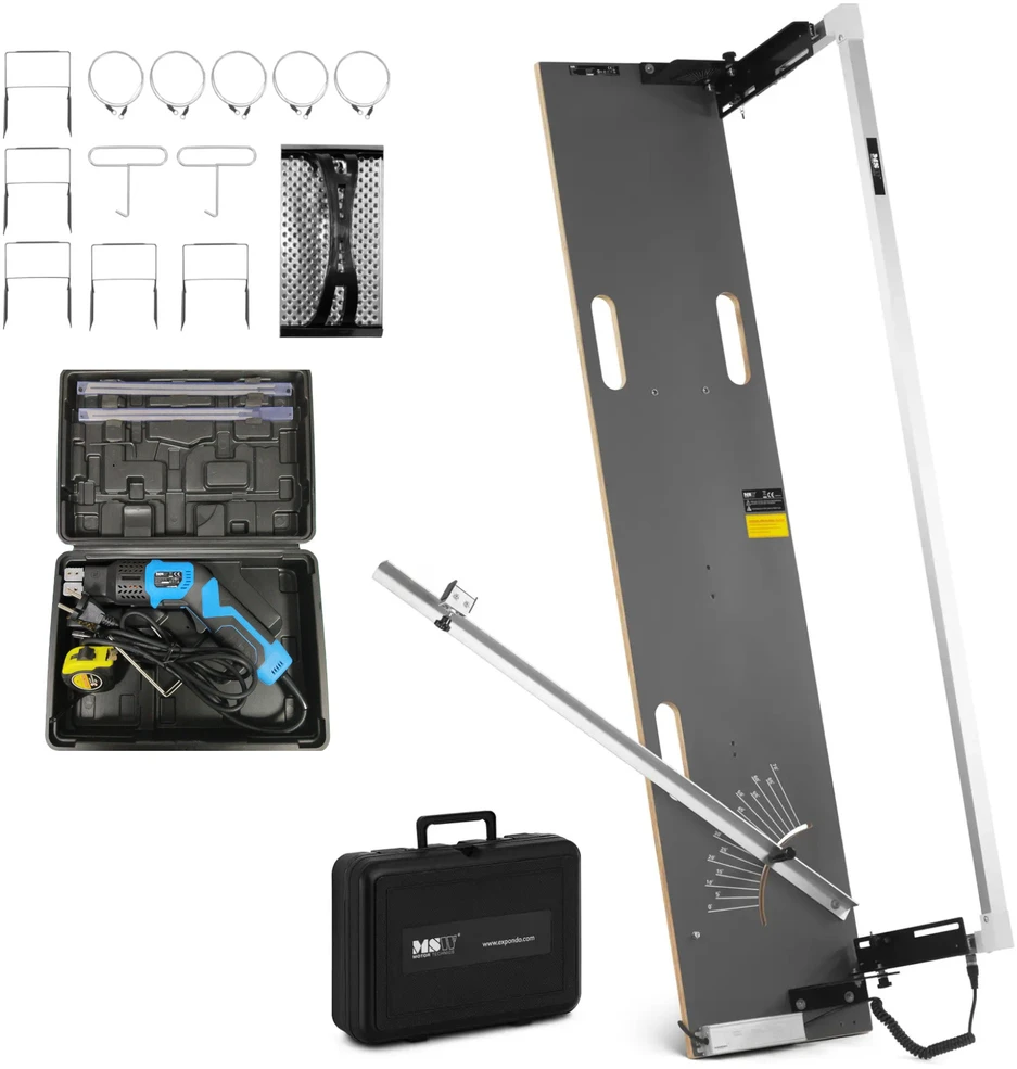 MSW Putplasčio pjaustymo mašina su terminiu peiliu, ilgis 1350 mm, gylis 350 mm, 200 W - komplektas