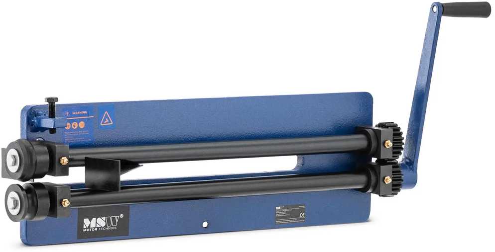 MSW Rankinė karoliukų formavimo mašina skardos formavimui, plotis 46 cm, 1,2 mm