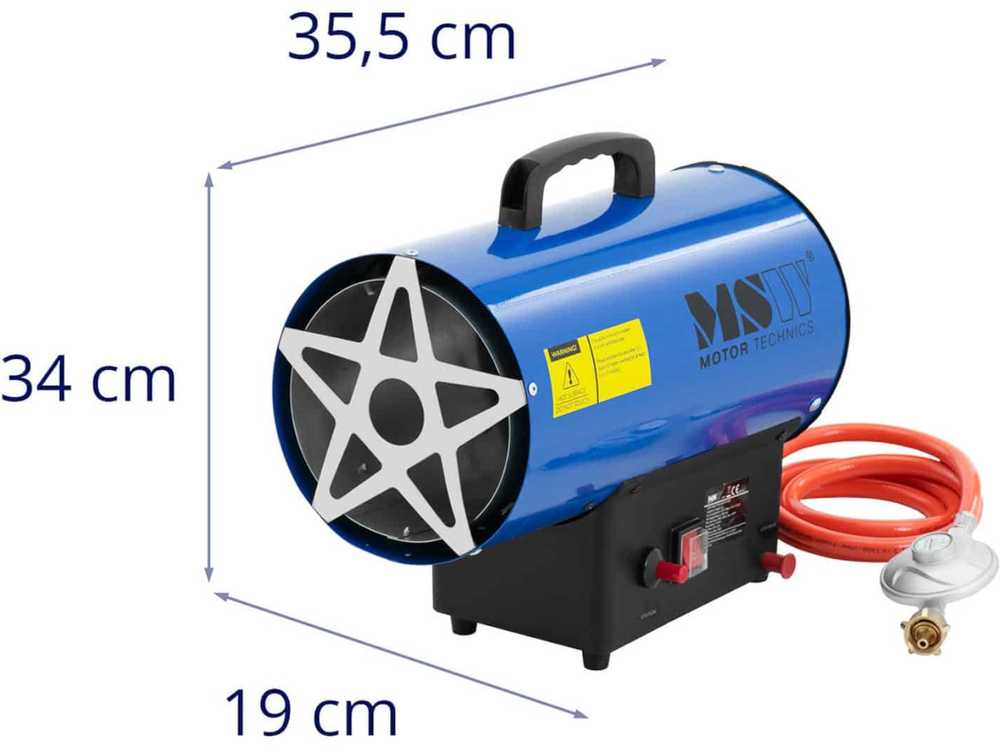 MSW Šildytuvas, dujinis pūstuvas, dujinis šildytuvas, 15kW