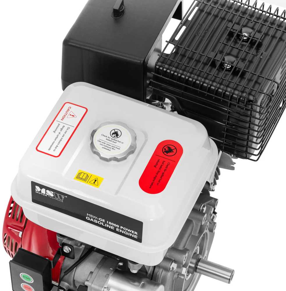 MSW 4 taktų vieno cilindro benzininis variklis su elektriniu starteriu, 6,5 l, 16 AG