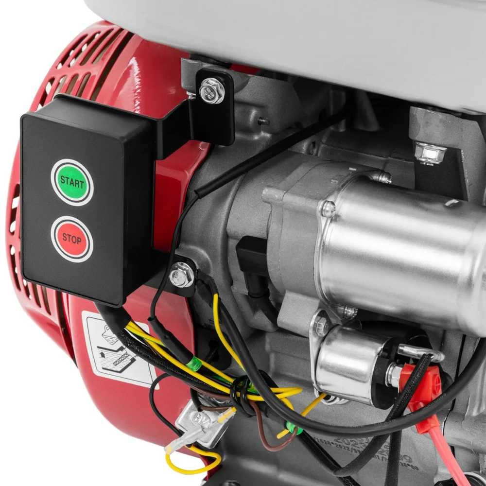 MSW 4 taktų vieno cilindro benzininis variklis su elektriniu starteriu, 6,5 l, 16 AG