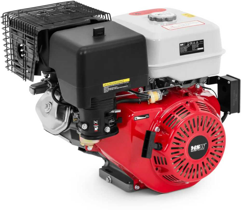 MSW 4 taktų vieno cilindro benzininis variklis su elektriniu starteriu, 6,5 l, 16 AG