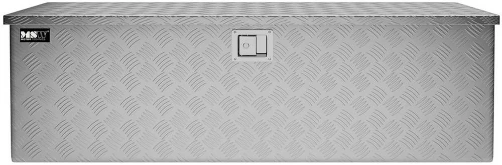 MSW Rakinama aliuminio transportavimo įrankių dėžė 150 l 124 x 38,5 x 38,5 cm