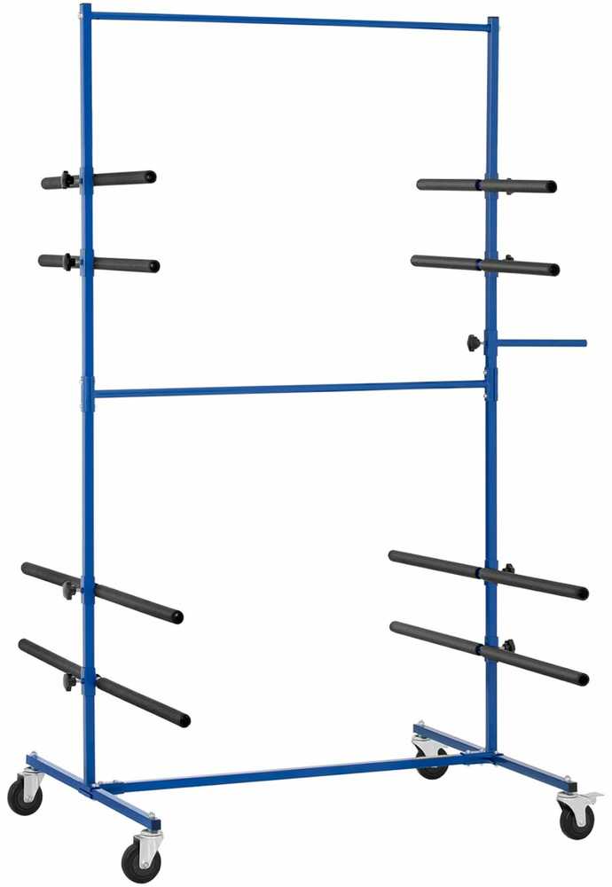 MSW Dažymo lentyna buferiams, spoileriams, 4 pakopų, dvipusis, iki 120 kg