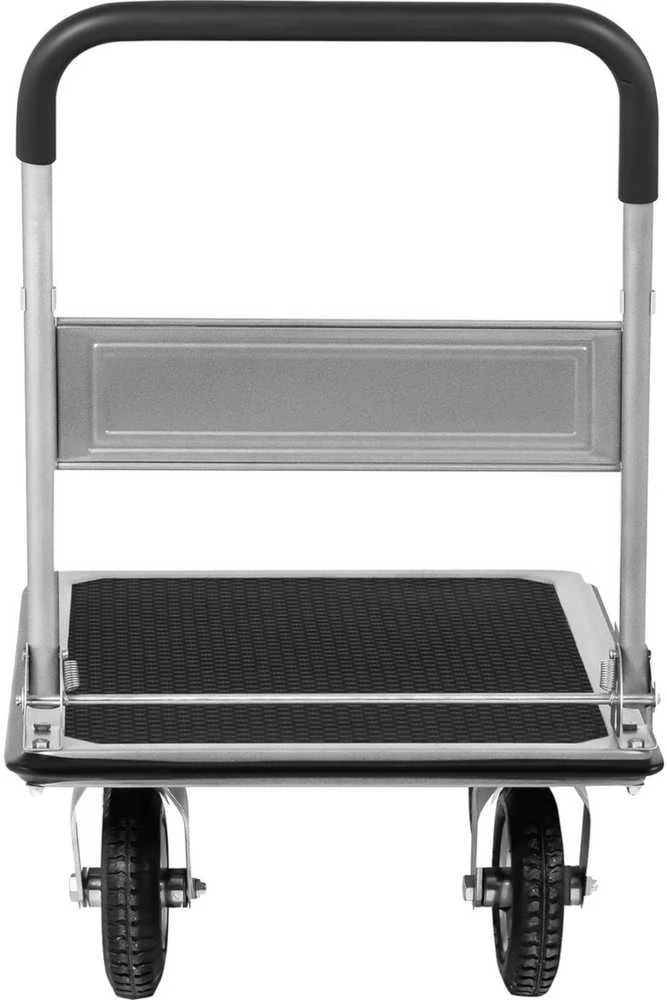 MSW Rankinis sulankstomas sandėlio platforminis vežimėlis, 1 šonas, iki 300 kg, 80 x 60 cm