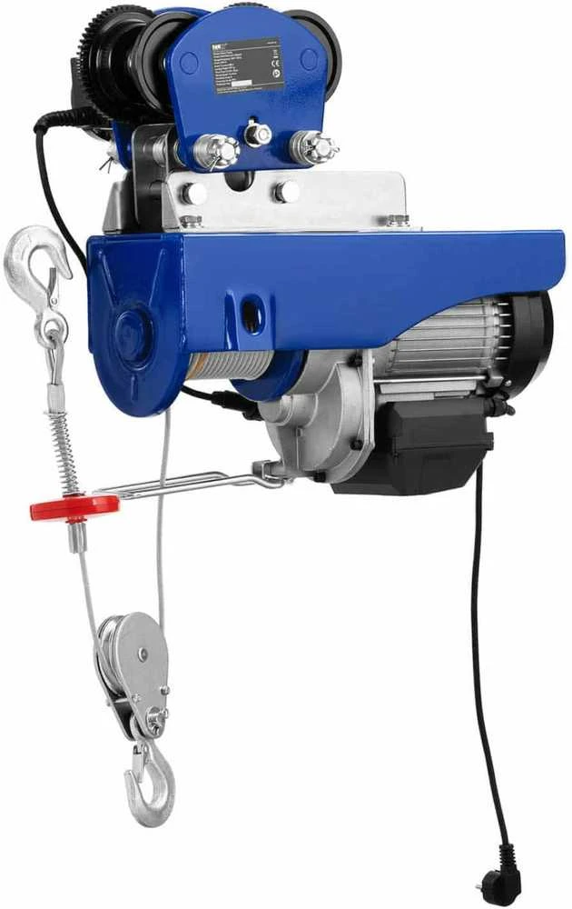 MSW Gervė elektrinė su trosiniu kranu 1600 W 12 m 500 kg