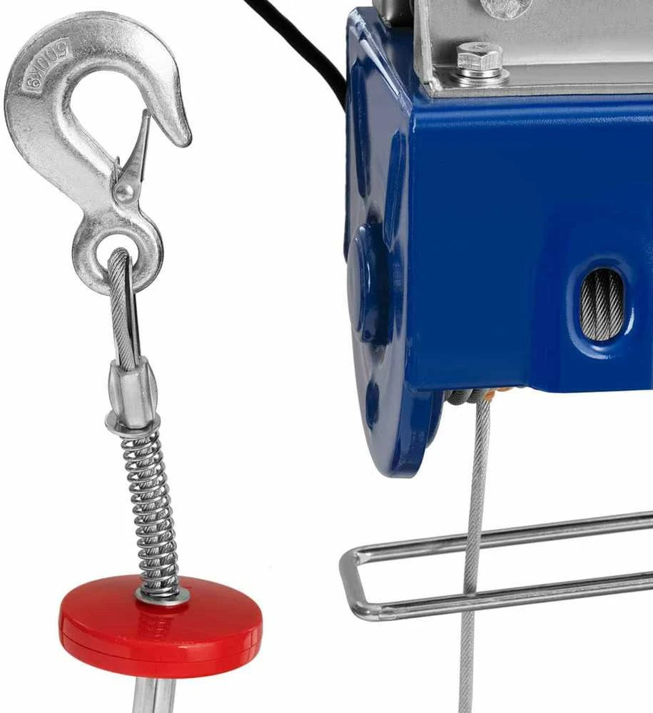 MSW Gervė elektrinė su trosiniu kranu 1600 W 12 m 500 kg