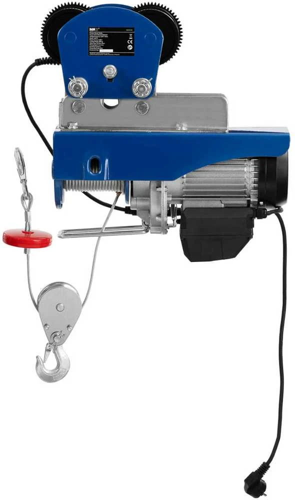 MSW Elektrinė gervė su virviniu kranu 1350 W 12 m 400 kg