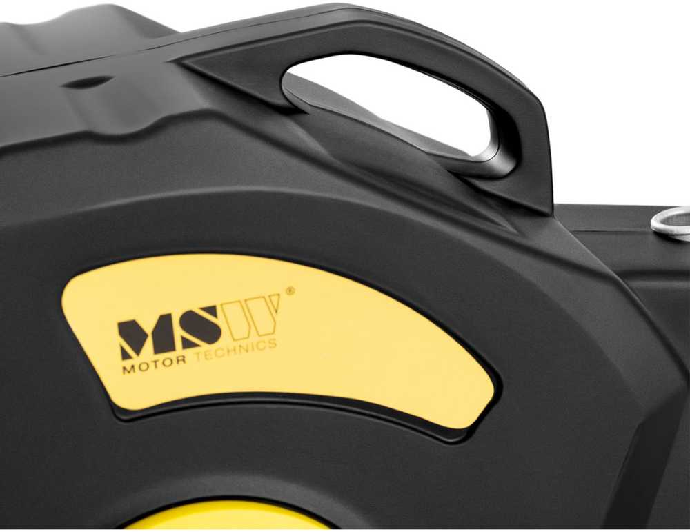 MSW Žarna pneumatinė žarna, susukta ant automatinio būgno, 18 barų, 20 m + 3 m