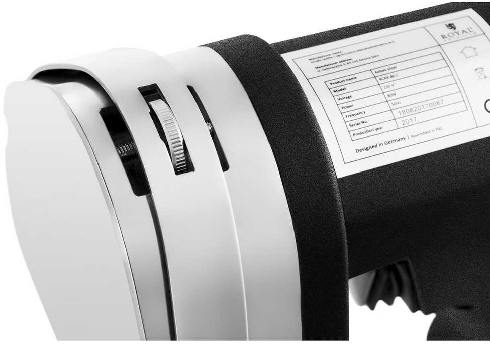 Nóż do kebaba gyrosa elektrinis Royal Catering 3200 aps./min 230V 80W