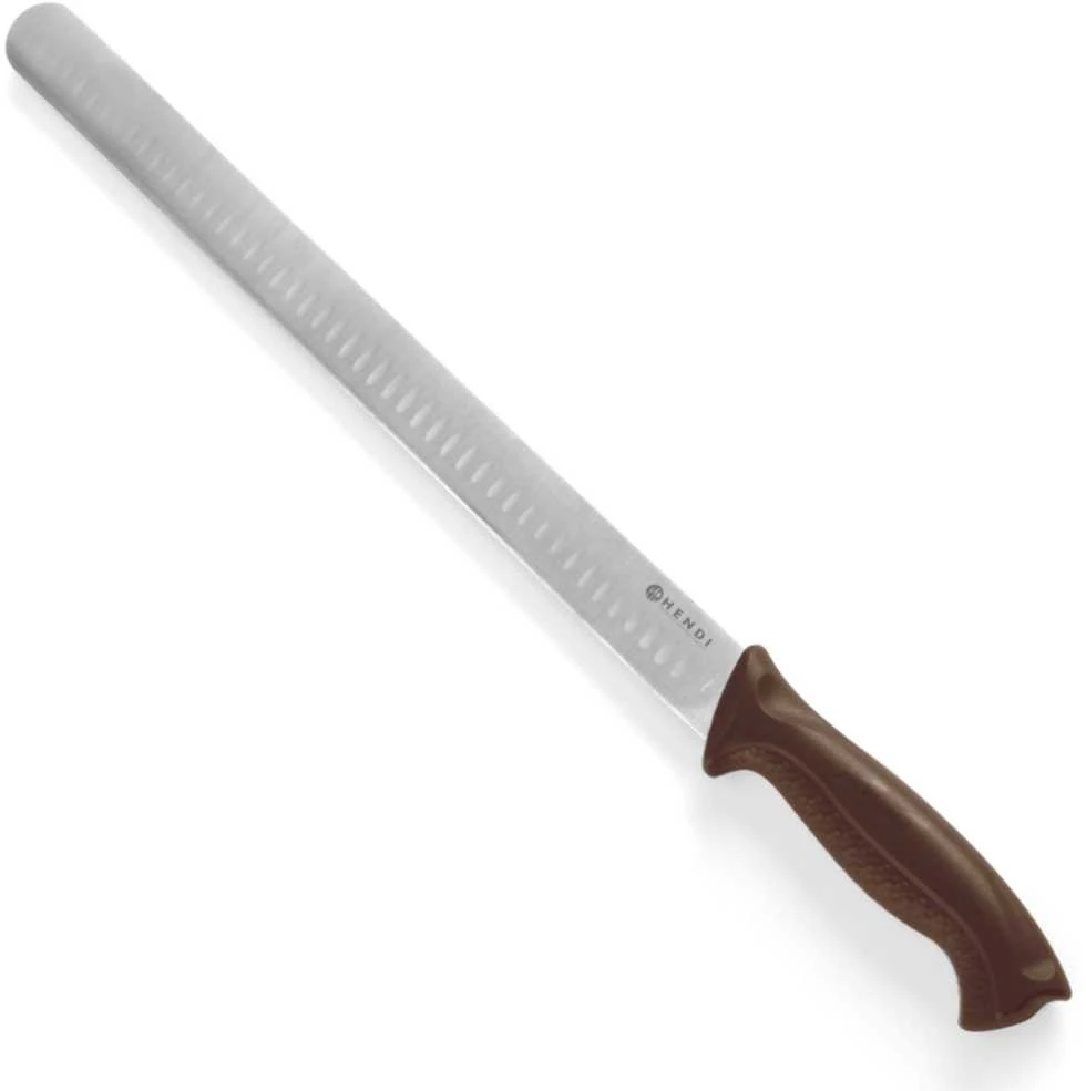 Peilis kumpiui ir lašišos rutuliui supjaustyti HACCP ilgio 490 mm - raudonas - HENDI 842966