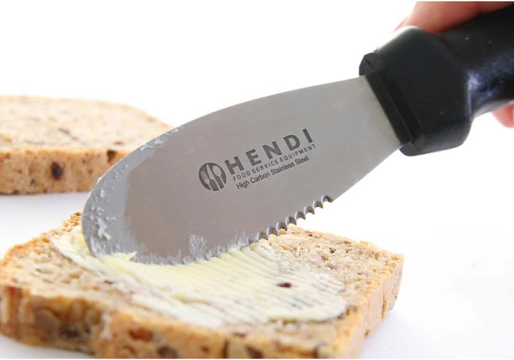 Nerūdijančio plieno dantytas tepimo peilis - Hendi 855768