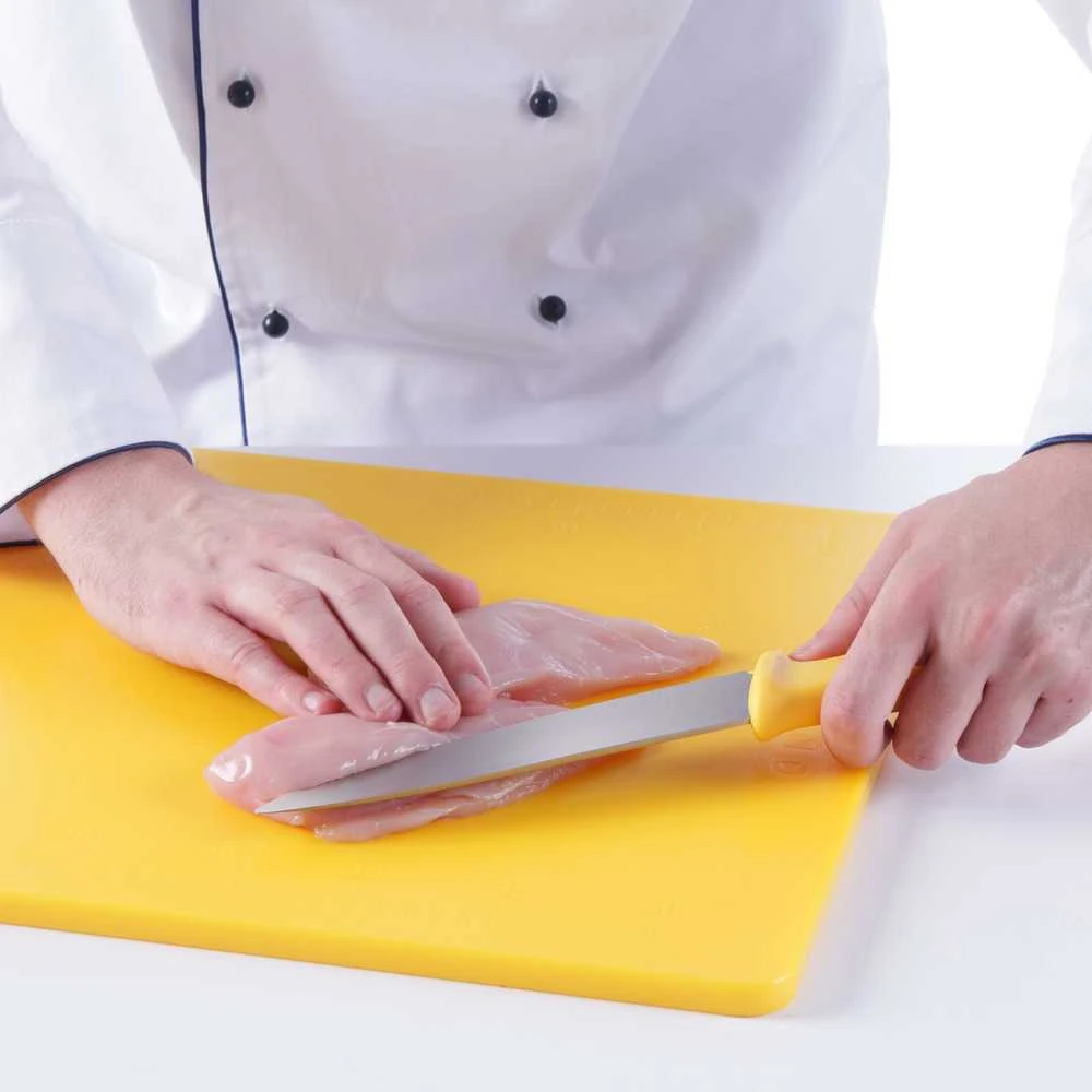 HACCP virėjo peilis paukštienai 320mm - geltonas - HENDI 842638
