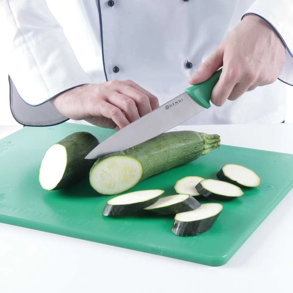 Virėjo peilis daržovėms ir vaisiams HACCP 385mm - žalias - HENDI 842713
