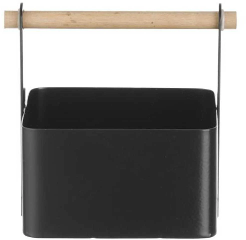 Organizatoriaus stalo krepšelis prieskoniams su medine rankena 17x13x16 cm - Hendi 427057