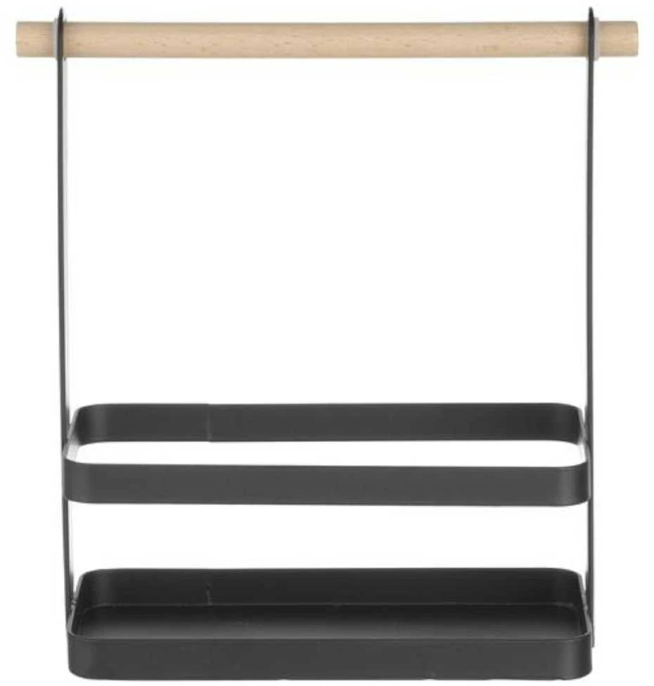 Organizatoriaus stalo krepšelis prieskoniams su medine rankena 23x10x24 cm - Hendi 427040