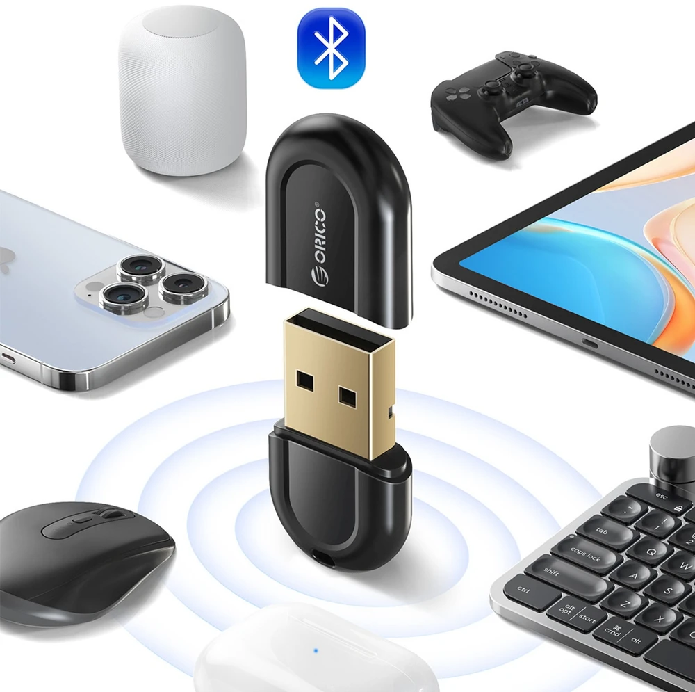 Orico BTA-53 Bluetooth 5.3 USB-A Adapteris - Juodas