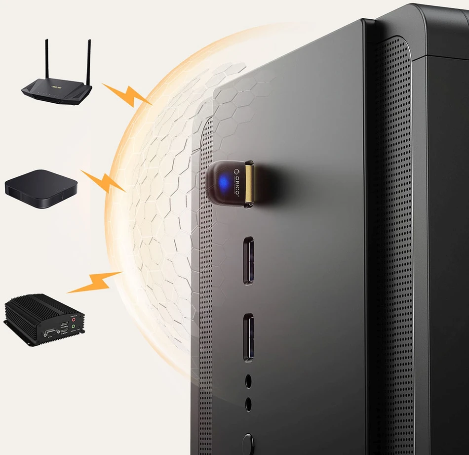Orico BTA-60 Bluetooth 6.0 Adapteris - Juodas